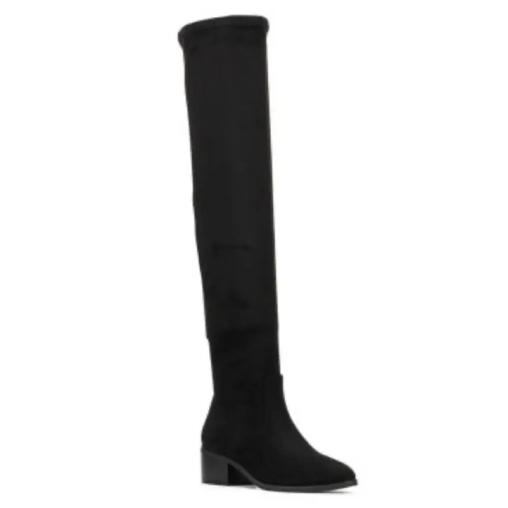 New York & Co Stacked Heel Over the Knee Boots Size 8